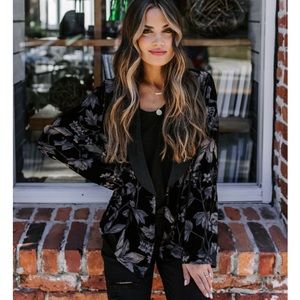 Velvet Burnout Blazer